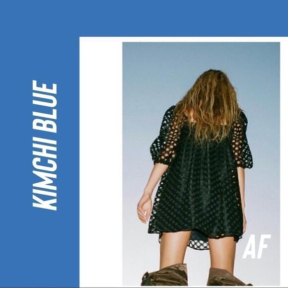 KIMCHI BLUE BABYDOLL DRESS BLACK - Picture 4 of 7